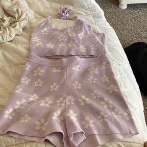 Halter top and shorts set
